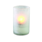 Thumbnail image #2 for Sterno Classic Elegance 80278 Glass Votive Lamp, 3-1/2" H x 2-1/4" Dia., Round Crackle Finish, Frosted