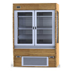 Thumbnail image #1 for RPI Industries Olympus SCAS48R-V-TC-PD Vertical Open-Air Merchandiser, 48"W, 4-Tier Adjustable Stainless Shelves, Self-Contained Refrigeration