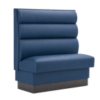 Thumbnail image #1 for ATSMFG ATS AT&S-AS-W48-3CHHO GR6 William Standard Booth, single, 48" long x 48" high, 3-channel Horizontal back, removable sinuous spring seat with