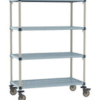 Thumbnail image #1 for Metro MetroMax Q MQ-1836G-68-M4 Mobile Polymer Shelving Unit, 4-Tier, 18"W x 36"D x 68"H
