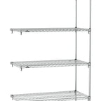 Thumbnail image #1 for Metro Super Erecta SA-2460C-74-A4 Super Adjustable Wire Add-On Shelving Unit, 60"W x 24"D x 74"H, 600 lb. capacity per shelf, 2000 lb. capacity per