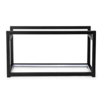 Thumbnail image #1 for Eastern Tabletop 832LB Lighted Rectangular Buffet Riser Stand, Black Powder-Coated Stainless Steel, 21-3/8"W x 7-7/8"D x 11-3/8"H