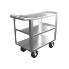 Thumbnail image #1 for Winholt Equipment ALBC-3-1527H26 Aluminum 3-Shelf Utility Cart, 15 1/4"W x 27 4/5"L x 26 2/5"H