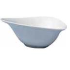 Thumbnail image #1 for Tableware Solutions USA William Fine Bone JX24-B001-03 Triangular White China Pasta Bowl, 12 oz, 7" Case of 48