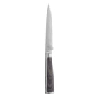 Thumbnail image #1 for Libbey Frontier 201 2832 Forged Stainless Steel Steak Knife, 9.25" Overall, 4.25" Serrated Blade, Full Tang, Pointed Tip