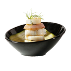 Thumbnail image #1 for G.E.T. Black Elegance B-784-BK . . Melamine Bowl, Black, 5-1/2 oz, 4-3/4" Dia. x 2-3/4"H Case of 24