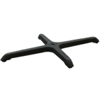 Thumbnail image #1 for ATSMFG ATS AT&S-T2230-BB MFG Table Base Bottom, 22 x 30 in Spread, Stainless Steel, Black Powder Coat, Adjustable Carpet Glides