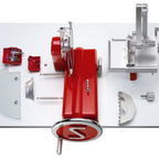 Thumbnail image #2 for SIRMAN Anniversario 11307100N + 11001600N Automatic-Feed Prosciutto Slicer, Aluminum Construction, 12-Inch Knife, with Stand