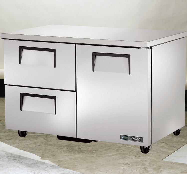 Product image #5 for True TUC-48D-2-HC 48-Inch 2-Section Undercounter Refrigerator with 1 Door and 2 Drawers