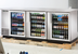 Thumbnail image #5 for Self-Contained Three-Section Back Bar Cooler with Locking Glass Doors, 90-3/8-Inch Wide, Stainless Steel Top