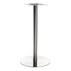Thumbnail image #1 for G & A Commercial Seating GR Series GRH23 Bar-Height Stainless Steel Table Base, 23" Diameter Spread, 3" Column, Brushed Finish