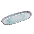 Thumbnail image #1 for Korin Inc Aobuki PLY-180 Oval China Plate, Coupe Rim, 13-3/4"