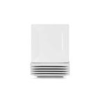 Thumbnail image #1 for Ten Strawberry Street Catering 6SQ-6ACE-BB 6-Inch Square China Appetizer Plate