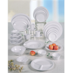 Thumbnail image #2 for Thunder Group CR213W White Melamine Oval Platter, 13-1/2 x 10-1/2 in Case of 3 Dozen