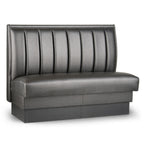 Thumbnail image #1 for JustChair Manufacturing JBS-UCH-42-GR2 Single Upholstered Restaurant Booth, 42"H, Vertical-Channel Back with Lumbar Support