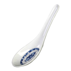 Thumbnail image #1 for Thunder Group Dragon 7003DL Melamine Blue Won Ton Soup Spoon, 3/4 oz, 5-5/8 x 1-5/8 Case of 100 Dozen