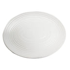 Thumbnail image #1 for Vertex China Elements E-14-C 13-1/4" Oval China Platter, Coupe Rim, Matte White 1 Dozen