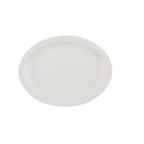 Thumbnail image #1 for Vertex China Cash ’N Carry CAT-14/6 Porcelain Oval Platter, 13-1/4", Narrow Rim, Rolled Edge 1 Dozen