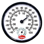 Thumbnail image #1 for Cooper-Atkins 212-150-8 Indoor/Outdoor Wall Thermometer, 12-Inch Dial, -40° to 120°F Range, ±3°F Accuracy from 30° to 90°F