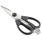 Thumbnail image #1 for TableCraft Products Perfect Grip 10995 Kitchen Shears, Stainless Steel Blades, Black Handles, 8" Case of 12