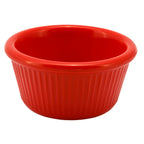 Thumbnail image #1 for Alegacy Foodservice Products RFM3RD 3 oz Red Melamine Fluted Ramekin Case of 24