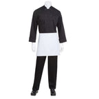 Thumbnail image #1 for Chef Works B4LG-WHT-0 4-Way Reversible Chef Apron, 16"L x 27-1/2"W, No Pockets, 65/35 Poly/Cotton, White