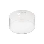 Thumbnail image #1 for CAC China DCSC-13 Round Cake Stand Cover, 12" Diameter, Clear Plastic, Fits 13" Cake Stand Case of 6