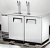 Thumbnail image #5 for True Two-Column Direct Draw Draft Beer Dispenser with Stainless Steel Top, 2 Half-Barrel Keg Capacity
