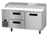 Thumbnail image #6 for Hoshizaki Steelheart 67-Inch Two-Section Pizza Prep Table with One Door and Two Drawers