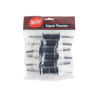 Thumbnail image #2 for TableCraft Products Free Flow 320C Liquor Pourer, Hinged Flip Cap, Collarless, Chrome-Plated Case of 60