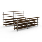 Thumbnail image #1 for Steelite International Mogogo, Modular MGCMLC11WSXF Modular Double Buffet Bar, Laminated Wood, Stainless Steel Legs, 142"W