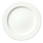 Thumbnail image #1 for Libbey Slenda 905356826 Porcelain Plate, 9-3/4" Round, Medium Rim