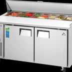 Thumbnail image #5 for Everest Refrigeration EPWR2 Two-Section Side-Mount Sandwich Prep Table, 59-1/8-Inch Wide, 16-Pan Capacity