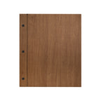Thumbnail image #1 for Risch Chicago CMBFF-SHERWOOD 8.5X11 Faux-Wood Menu Board, 8-1/2 x 11 in, Hardback 3-Hole Binder Case of 25