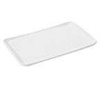 Thumbnail image #1 for G.E.T. Coralline CS-1270-CN-W Rectangular Melamine Platter, 12 x 7 in, White 1 Dozen