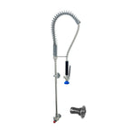 Thumbnail image #1 for Fisher 53511 Spring-Style Stainless Steel Pre-Rinse Faucet Unit, Single Wall Control, 21" Riser, 36" Hose