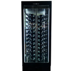 Thumbnail image #1 for GTI Designs Lexus Series - WINE WINE 1 120-Bottle Commercial Wine Refrigerated Display Case, Single Hinged Glass Door, 4-Sided Glass