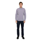 Thumbnail image #1 for Chef Works Chambray SHC06-PUR-XL Men's Purple Poly/Cotton Long-Sleeve Button-Front Kitchen Dress Shirt, XL
