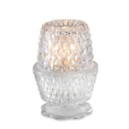 Thumbnail image #1 for Sterno Vintage Charm 85102 Clear Round Glass Lamp Base, 2-3/4" H x 3-3/4" Dia.
