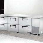 Thumbnail image #5 for True Mfg. - General Foodservice TUC-93D-6-HC 3-Section Undercounter Refrigerator, 6 Drawers, Stainless Steel, 93.25" Wide