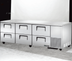 Thumbnail image #5 for 3-Section Deep Undercounter Refrigerator with 6 Drawers, 93 1/4 Inches Wide