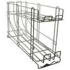 Thumbnail image #1 for AllPoints Foodservice Parts & Supplies Metro 186330 Can Rack, Gray Epoxy, for 24-Inch-Deep Shelves, Holds 8 #10 or 12 #5 Cans