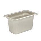 Thumbnail image #1 for Browne USA Foodservice 22196 Solid 1/9 Size Steam Table Pan, 6 in Deep, 22 Gauge 304 Stainless Steel