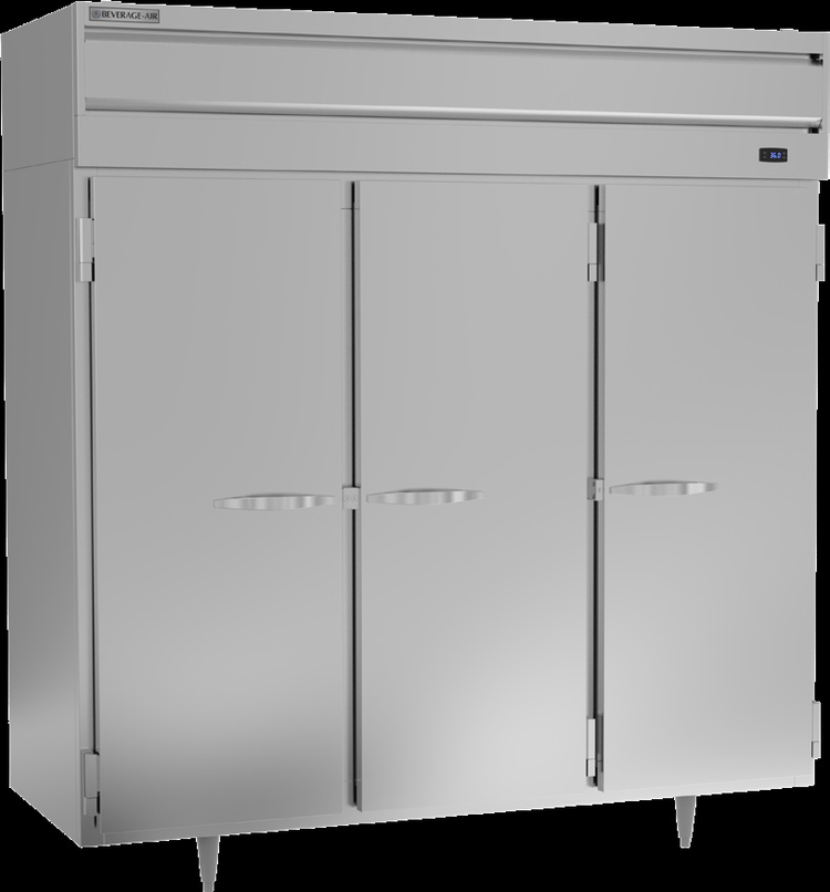 Product image #5 for Beverage Air P-Series Three-Section Reach-In Refrigerator with Three Solid Lockable Doors
