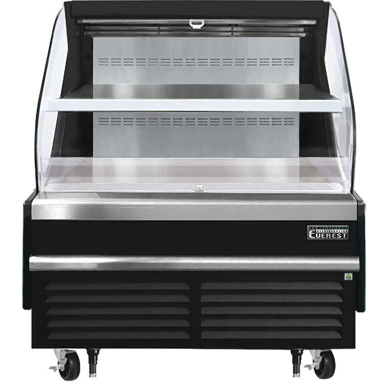Product image #5 for Everest Refrigeration EOMH-48-B-35-T 48-Inch Horizontal Open Air Display Merchandiser Refrigerator, 9.7 Cu. Ft., Bottom-Mount Self-Contained R290