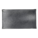 Thumbnail image #1 for Steelite International Creations, Shikku 6588B435 Rectangular Glass Serving Tray, Smoke, 12.5" x 7.5"