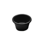 Thumbnail image #1 for G.E.T. Must Haves - EGS R15SM-B Round Black Melamine Ramekin, 1-1/2 oz, 2-3/8" Diameter Case of 6