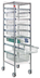 Thumbnail image #6 for Quantum Partition Store Starter Unit with Wire Baskets, Chrome Plated Finish, 19-1/2 x 24 x 75 Inches