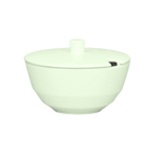 Thumbnail image #1 for Libbey Schonwald, Allure 9124922 Porcelain Sugar Bowl, 7-3/4 oz, Round, with Lid, Faceted Design