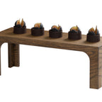 Thumbnail image #1 for Cal-Mil Melrose 27005-7-136 Rectangular Wood Buffet Riser, 20" x 7" x 7"H, Chocolate Brown
